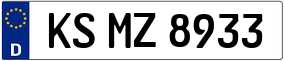 Trailer License Plate